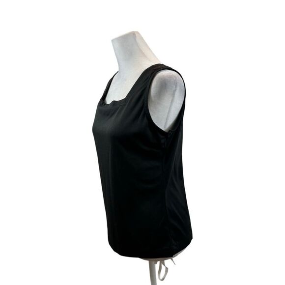 Ladies Vintage Joanna Brand Black Square Neck Tank‎ Top Size Large - Picture 3 of 7